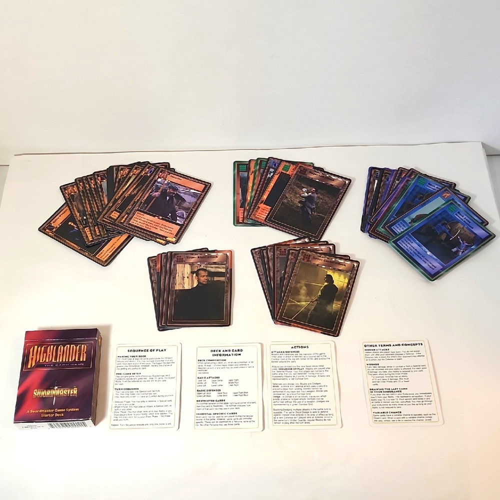 Highlander Limited Edition Starter Decks Card Game  NEW